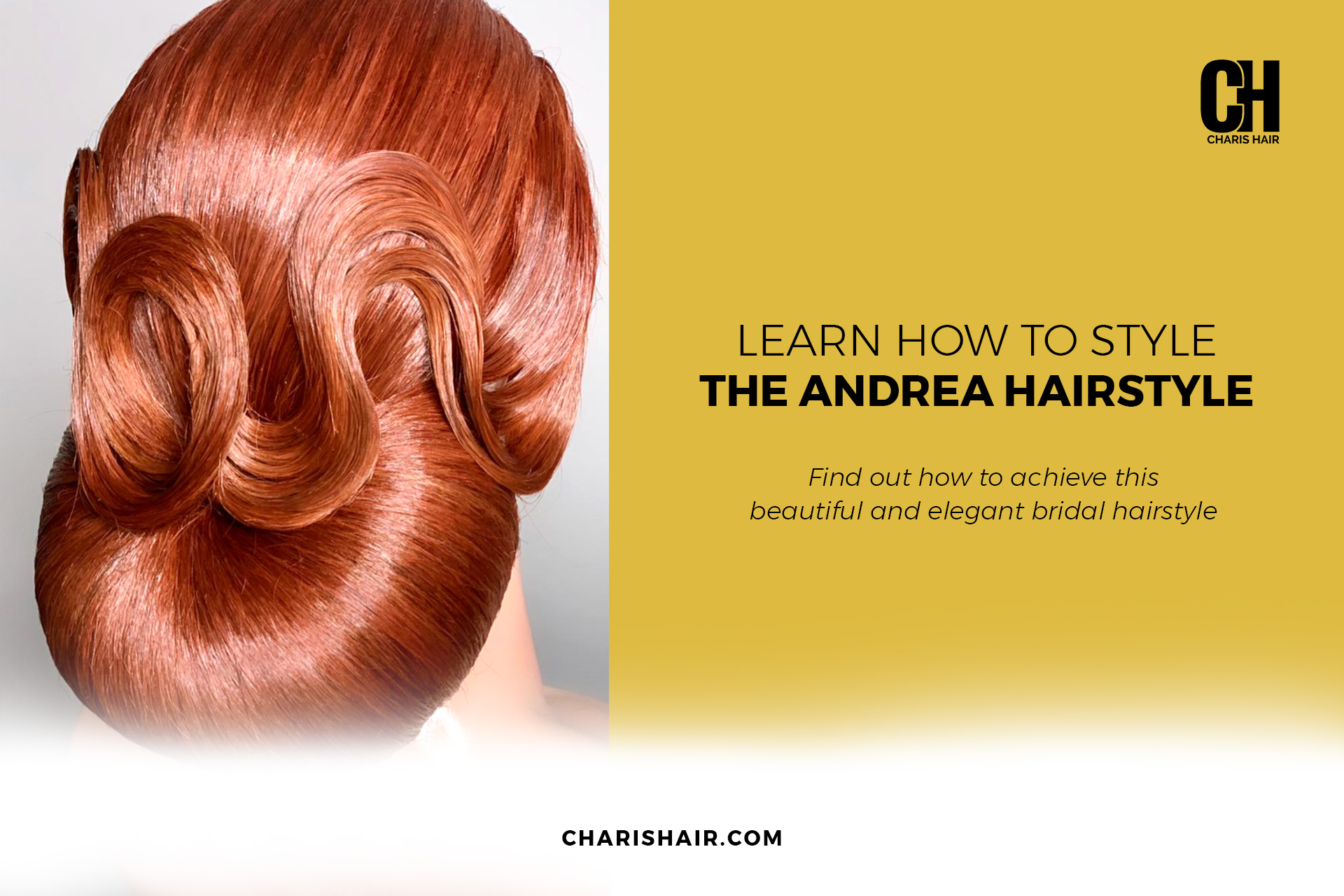 How to style the Andrea bridal hairstyle - Charis Israel Academy